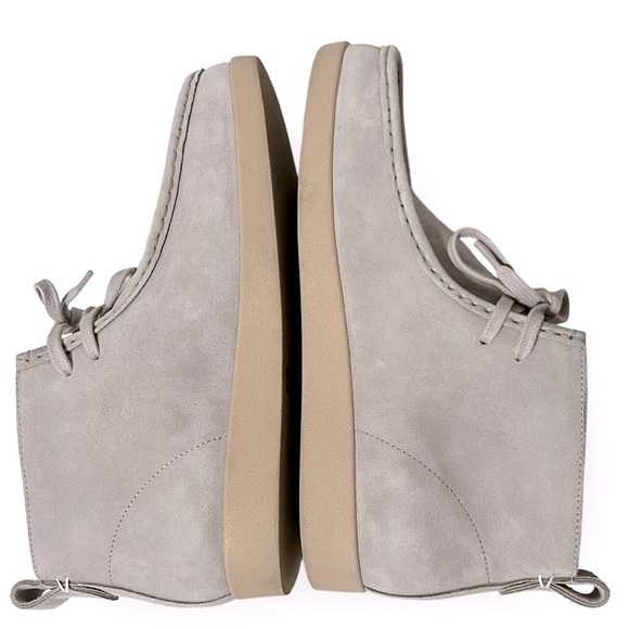 Everlane The Moc Toe Leather Chukka Desert Boot in Stone Grey Suede Like New 9 - Picture 9 of 16